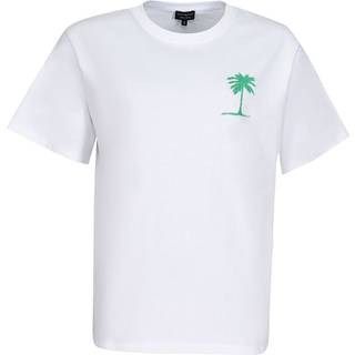 South Beach South Beach White Oversized Palm Springs Printed Graphic T-Shirt
