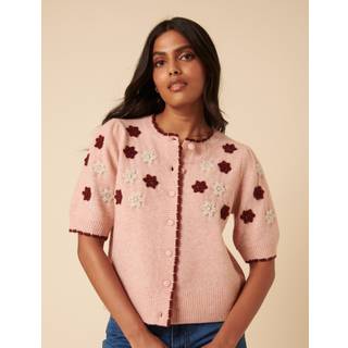 Nobody's Child Nobodys Child Broderet Æggeblomme Cardigan