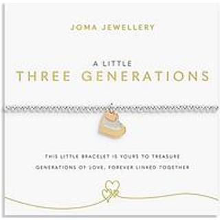 Joma A Little Three Generations Hearts Bracelet - Silver - 17.5cm