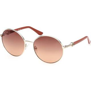 Guess Kvinde GU00260 32F Solbriller Metal Guld Brun Rund Normal