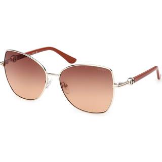 Guess Kvinde GU00259 32F Solbriller Metal Guld Brun Sommerfugl Normal