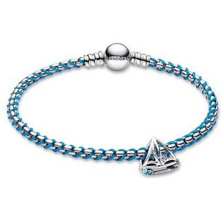 Pandora 28903 Damen-Armband Geschenk-Set Segelboot Türkisfarben