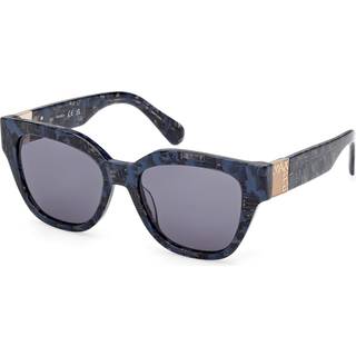 MAX&Co Kvinde MO0138 92V Solbriller Acetat Lyseblå Blå Firkantet Normal