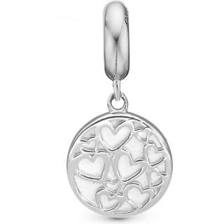 Christina Jewelry Magic Hearts Hjerter sølvcharm til sølvarmbånd på 4 mm