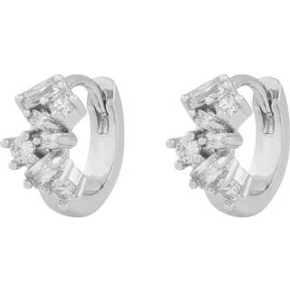 Snö Of Sweden Envy Small Irregular Earring Silver/Clear Onesize