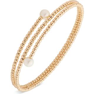 Lauren Ralph Lauren Lauren Ralph Lauren Gold Tone Pearl Wrap Cuff Bracelet