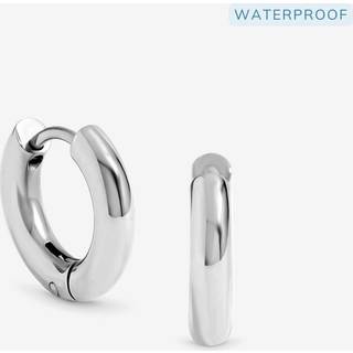 Jon Richard Jon Richard Silver Plated Waterproof Small Chubby Hoop Earrings
