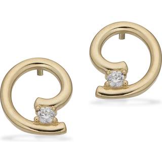 Scrouples Øreringe cubic zirkonia i 8 karat guld