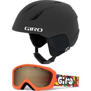 Giro Launch Combo Pack sneskihjelm m/matchende beskyttelsesbriller mat sort/Jelly XS (48,5-52 cm)