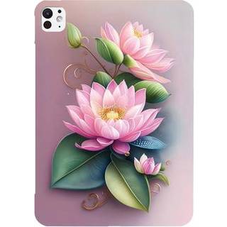 iPad Pro 13 (2024) Stilfuld Ultra-Slim TPU Cover - Rose Blomst