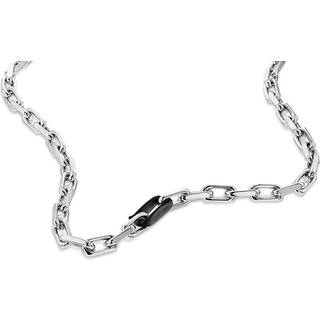 Sculpted Links Necklace - Black - One Size