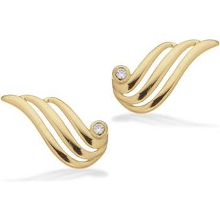 Scrouples øreringe cubic zirkonia i forgyldt