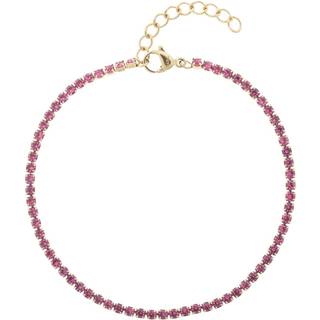 DARK Tennis Chain Bracelet 2 mm Pink
