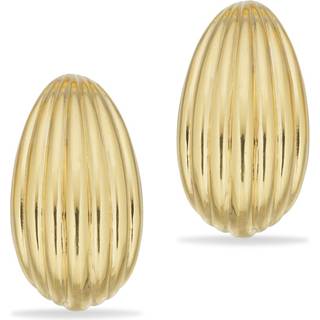 Scrouples øreringe plissé i forgyldt