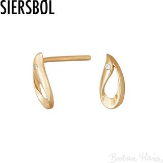 Siersbøl 8kt guld ørestikkere - 355003CZ3