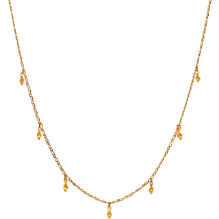 Maanesten Una forgyldt sølv halskæde - 2500A