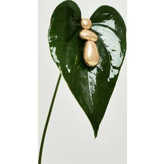 Reiss Reiss Gold Dinah Tone Dome Drop Earrings