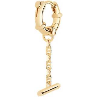 Maria Black Bar Huggies forgyldt sølv - 100872YG