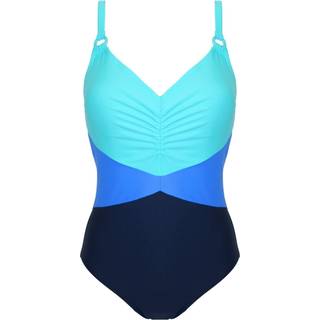 Pour Moi Pour Moi Blue Brighton V-Neck Tummy Control Swimsuit