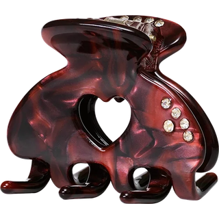 Maanesten Cerys lille hårklemme, maroon