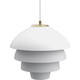 Valencia Pendel Ø420 Mat hvid/ messing - Belid