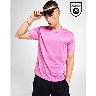 Kortærmet Nike Miler-løbeoverdel til mænd - Pink - XL