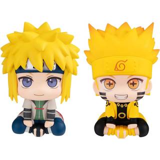 Naruto Shippuden Look Up PVC Statue Naruto Uzumaki Six Paths Sage Mode & Minato Namikaze 11 cm (with gift)