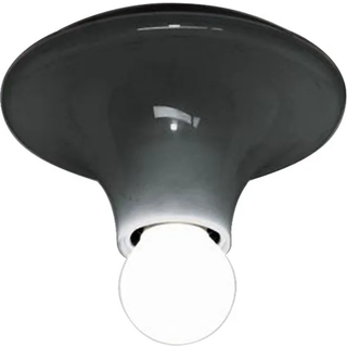 Artemide - Teti Vägg/Taklampa Antracitgrå - Væglamper - Vico Magistretti - Grå