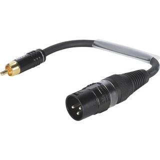 SOMMER CABLE Adaptercable XLR(M)/RCA(M) 0.15m bk TILBUD NU