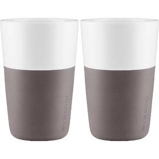 Cafe Latte krus, 2 stk. Elephant Grey