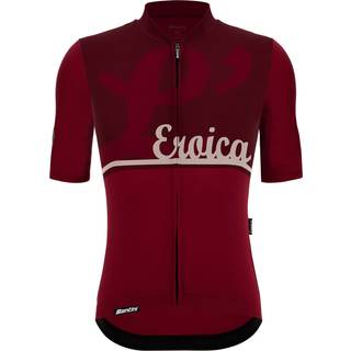 Santini Eroica L' Jersey Cykeljersey Herrer størrelse L farve rød