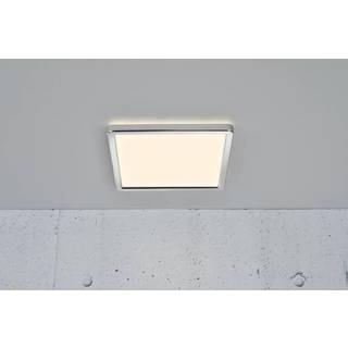 Nordlux Oja Square LED plafond med 3-trins dæmpning, IP54, krom