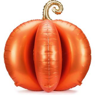 Stående orange græskar folieballon