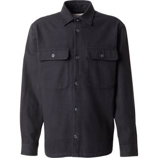 Jack & Jones Rayle Melange Solid LS Overshirt Black Beauty
