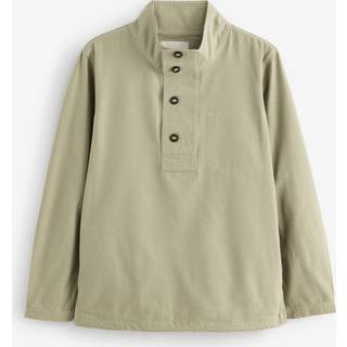 Seasalt Cornwall Seasalt Cornwall Green Mens Clay Stone Cotton Pullover Smock Jacket