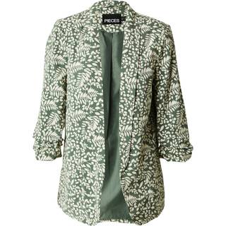 Pieces - Pcbosella 3/4 Printed Blazer - 4924915 Laurel Wreath Birch Leaves