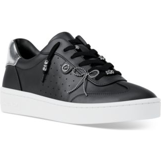 MK Scotty Embellished Leather Trainers - Black - Michael Kors - EU 40