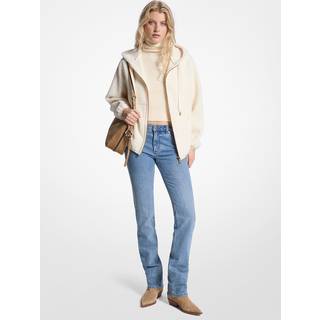 MK Sherpa Hooded Jacket - Natural - Michael Kors