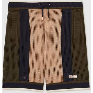 Reiss Reiss Refresh Reiss Ché hæklede shorts med farveblok - stor
