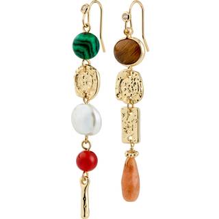 Pilgrim SENSE øreringe guldbelagt/multi