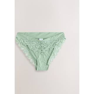 Next Green Ultimate Comfort Lace Back High Leg Knickers