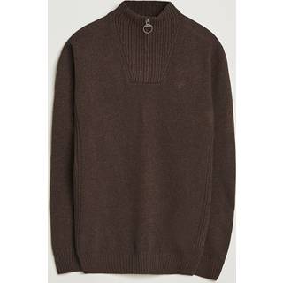 Barbour Essential Lambswool Half Zip Knit Dark Oak XL