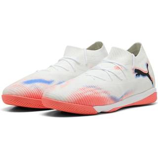 PUMA FUTURE 8 MATCH Futsal Boots Unisex, Shoes, White/Black/Glowing Red, 43