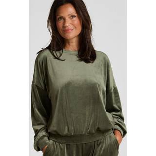 Hunkemöller Velourtop grøn - XL