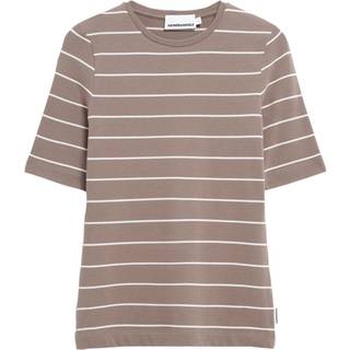 ARMEDANGELS Women's Jaanisara Fine Stripe T-shirt Damer størrelse XS farve brun
