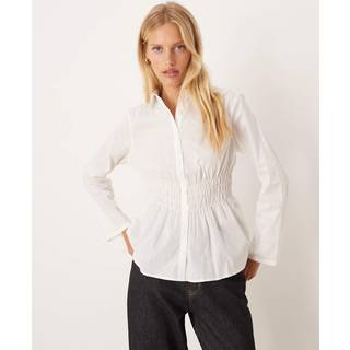 Cotton On Cotton On White Gathered Long Sleeve Shirt - 6