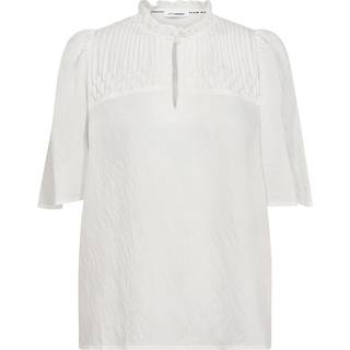 MollyCC Pintuck Flow Bluse, Off White, L