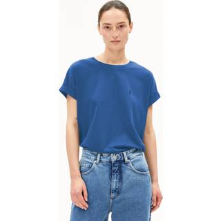 ARMEDANGELS Women's Idaa Logo T-shirt Damer størrelse XL farve blå