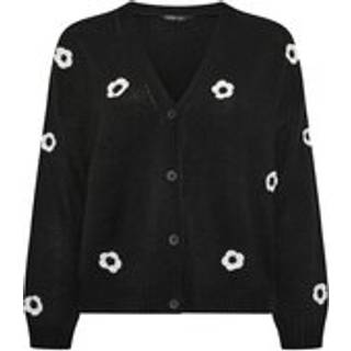 Yours Curve Yours Curve Cardigan Med Blomsterdetalje