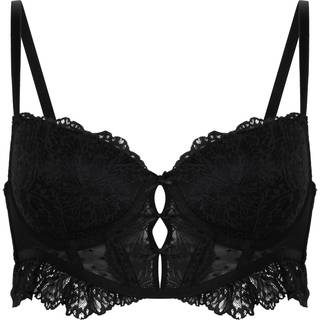 Hunkemöller Posie formstøbt longline bøjle-bh sort - 75B